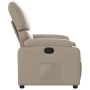 Sillón reclinable de cuero sintético color capuchino de , Sillones - Ref: Foro24-373440, Precio: 254,23 €, Descuento: %