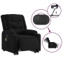 Sillón de masaje eléctrico reclinable elevable tela negro en Sillones | Comprar online en Foru.es