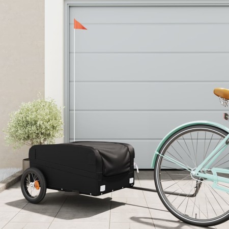 Remolque para bicicleta hierro negro 30 kg de , Remolques para bicicletas - Ref: Foro24-94038, Precio: 103,84 €, Descuento: %