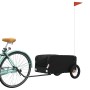 Remolque para bicicleta hierro negro 30 kg de , Remolques para bicicletas - Ref: Foro24-94038, Precio: 103,84 €, Descuento: %