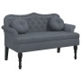 Banco con cojines terciopelo gris oscuro 120,5x65x75 cm de , Bancos - Ref: Foro24-372141, Precio: 206,14 €, Descuento: %