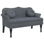Banco con cojines terciopelo gris oscuro 120,5x65x75 cm de , Bancos - Ref: Foro24-372141, Precio: 202,18 €, Descuento: %