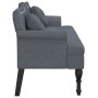 Banco con cojines terciopelo gris oscuro 120,5x65x75 cm de , Bancos - Ref: Foro24-372141, Precio: 206,14 €, Descuento: %