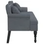 Banco con cojines terciopelo gris oscuro 120,5x65x75 cm de , Bancos - Ref: Foro24-372141, Precio: 202,18 €, Descuento: %