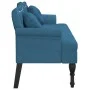 Banco con cojines terciopelo azul 120,5x65x75 cm de , Bancos - Ref: Foro24-372148, Precio: 195,06 €, Descuento: %