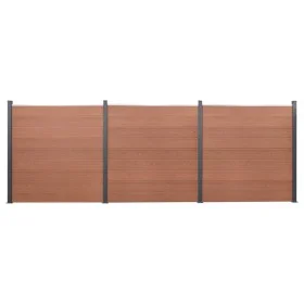 Braunes WPC-Zaunplatten-Set 526 x 186 cm von , Zaunpaneele - Ref: Foro24-3211828, Preis: 845,11 €, Rabatt: %