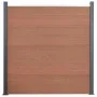 Braunes WPC-Zaunplatten-Set 526 x 186 cm von , Zaunpaneele - Ref: Foro24-3211828, Preis: 845,11 €, Rabatt: %