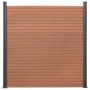 Braunes WPC-Zaunplatten-Set 526 x 186 cm von , Zaunpaneele - Ref: Foro24-3211828, Preis: 845,11 €, Rabatt: %