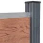 Braunes WPC-Zaunplatten-Set 526 x 186 cm von , Zaunpaneele - Ref: Foro24-3211828, Preis: 845,11 €, Rabatt: %