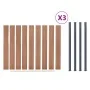 Braunes WPC-Zaunplatten-Set 526 x 186 cm von , Zaunpaneele - Ref: Foro24-3211828, Preis: 845,11 €, Rabatt: %