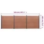 Braunes WPC-Zaunplatten-Set 526 x 186 cm von , Zaunpaneele - Ref: Foro24-3211828, Preis: 845,11 €, Rabatt: %