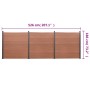 Juego de paneles de valla WPC marrón 526x186 cm de , Paneles de vallas - Ref: Foro24-3211828, Precio: 786,61 €, Descuento: %