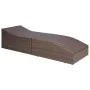 Tumbona con cojín ratán sintético marrón de vidaXL, Tumbonas - Ref: Foro24-44135, Precio: 226,98 €, Descuento: %