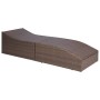 Tumbona con cojín ratán sintético marrón de vidaXL, Tumbonas - Ref: Foro24-44135, Precio: 218,31 €, Descuento: %