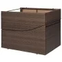 Tumbona con cojín ratán sintético marrón de vidaXL, Tumbonas - Ref: Foro24-44135, Precio: 226,98 €, Descuento: %