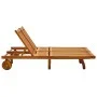 Garden lounger for 2 people and solid acacia wood cushions by , Loungers - Ref: Foro24-3061382, Price: 411,23 €, Discount: %