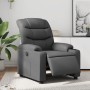 Sillón reclinable eléctrico de cuero sintético gris en Sillones | Comprar online en Foru.es
