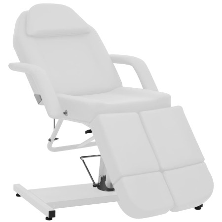 Sillón de salón de belleza cuero sintético blanco 180x62x78 cm de , Sillones de masaje - Ref: Foro24-110267, Precio: 432,09 €...