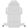 Sillón de salón de belleza cuero sintético blanco 180x62x78 cm de , Sillones de masaje - Ref: Foro24-110267, Precio: 426,68 €...