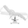Sillón de salón de belleza cuero sintético blanco 180x62x78 cm de , Sillones de masaje - Ref: Foro24-110267, Precio: 432,09 €...