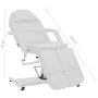 Sillón de salón de belleza cuero sintético blanco 180x62x78 cm de , Sillones de masaje - Ref: Foro24-110267, Precio: 426,68 €...