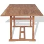 Solid teak wood garden table 180x90x75 cm by vidaXL, Garden tables - Ref: Foro24-43034, Price: 254,33 €, Discount: %