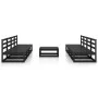 Juego de muebles de jardín 9 piezas negro madera madera pino de , Conjuntos de jardín - Ref: Foro24-3075358, Precio: 591,22 €...