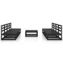Juego de muebles de jardín 9 piezas negro madera madera pino de , Conjuntos de jardín - Ref: Foro24-3075358, Precio: 599,57 €...