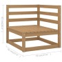 Muebles de jardín 7 piezas marrón miel madera maciza de pino de , Conjuntos de jardín - Ref: Foro24-3075422, Precio: 459,75 €...