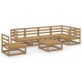 Muebles de jardín 7 piezas marrón miel madera maciza de pino de , Conjuntos de jardín - Ref: Foro24-3075592, Precio: 445,00 €...