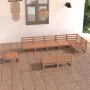 Muebles de jardín 9 piezas marrón miel madera maciza de pino de , Conjuntos de jardín - Ref: Foro24-3075637, Precio: 582,23 €...