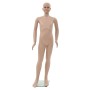 Maniquí de cuerpo entero de niño con base vidrio beige 140 cm de vidaXL, Maniquís - Ref: Foro24-142931, Precio: 89,27 €, Desc...