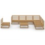 Muebles de jardín 8 piezas marrón miel madera maciza de pino de , Conjuntos de jardín - Ref: Foro24-3075772, Precio: 552,98 €...