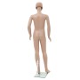Maniquí de cuerpo entero de niño con base vidrio beige 140 cm de vidaXL, Maniquís - Ref: Foro24-142931, Precio: 89,27 €, Desc...