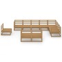 Muebles de jardín 10 piezas marrón miel madera maciza de pino de , Conjuntos de jardín - Ref: Foro24-3075817, Precio: 700,18 ...