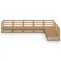 Muebles de jardín 7 piezas marrón miel madera maciza de pino de , Conjuntos de jardín - Ref: Foro24-3075747, Precio: 446,38 €...