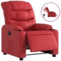 Sillón reclinable eléctrico de cuero sintético rojo en Sillones | Comprar online en Foru.es