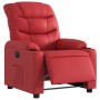Sillón reclinable eléctrico de cuero sintético rojo en Sillones | Comprar online en Foru.es