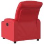 Sillón reclinable eléctrico de cuero sintético rojo en Sillones | Comprar online en Foru.es