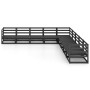 Juego de muebles de jardín 9 piezas negro madera maciza de pino de , Conjuntos de jardín - Ref: Foro24-3075848, Precio: 652,3...