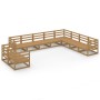 Muebles de jardín 10 piezas marrón miel madera maciza de pino de , Conjuntos de jardín - Ref: Foro24-3075927, Precio: 700,18 ...