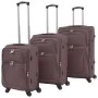 Juego de 3 maletas blandas color café de vidaXL, Maletas - Ref: Foro24-91318, Precio: 155,78 €, Descuento: %