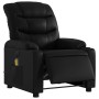 Sillón de masaje reclinable eléctrico cuero sintético negro en Sillones | Comprar online en Foru.es