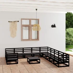 Juego de muebles de jardín 12 piezas madera maciza de pino de , Conjuntos de jardín - Ref: Foro24-3076023, Precio: 897,69 €, ...