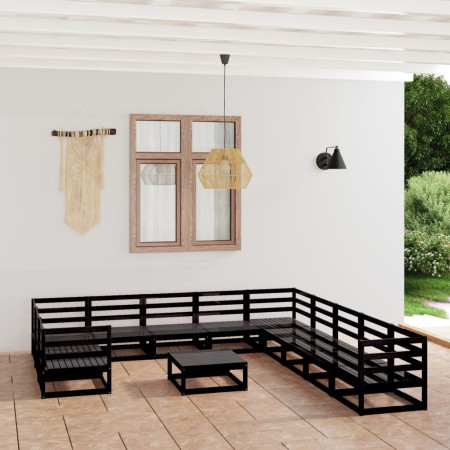 Juego de muebles de jardín 12 piezas madera maciza de pino de , Conjuntos de jardín - Ref: Foro24-3076023, Precio: 910,91 €, ...