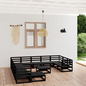 Juego de muebles de jardín 13 piezas madera maciza de pino de , Conjuntos de jardín - Ref: Foro24-3076063, Precio: 958,89 €, ...