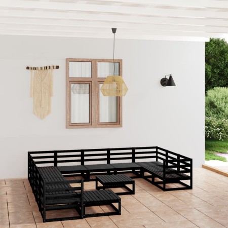 Juego de muebles de jardín 13 piezas madera maciza de pino de , Conjuntos de jardín - Ref: Foro24-3076063, Precio: 973,02 €, ...