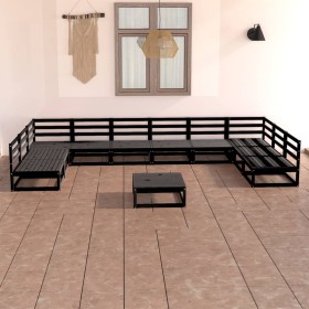 Juego de muebles de jardín 11 piezas madera maciza de pino de , Conjuntos de jardín - Ref: Foro24-3076158, Precio: 809,21 €, ...