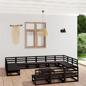 Juego de muebles de jardín 14 piezas madera maciza de pino by , Garden sets - Ref: Foro24-3076198, Price: 996,66 €, Discount: %
