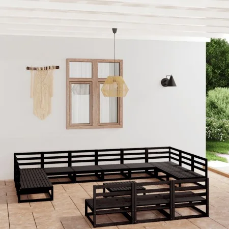 Juego de muebles de jardín 14 piezas madera maciza de pino de , Conjuntos de jardín - Ref: Foro24-3076198, Precio: 996,66 €, ...